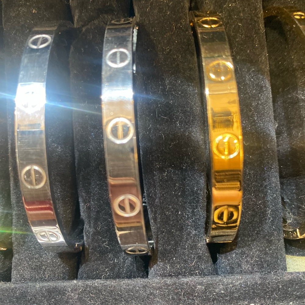 Elegant Gold and Silver Bangles